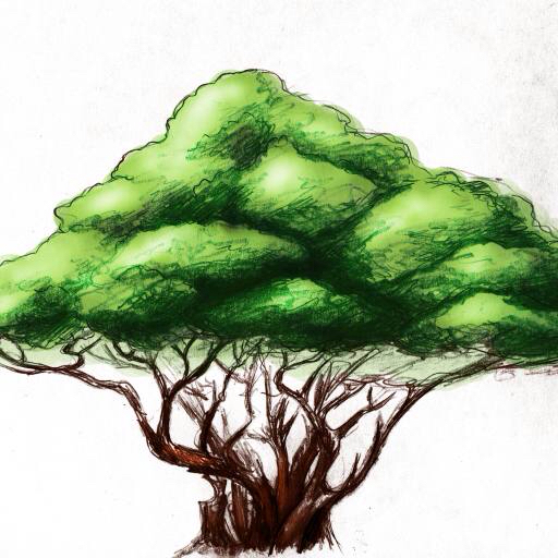 дерево, рисунок, природа Alexandr Mitiuc (Alexmit)