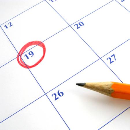 Pixwords изображение с календарь, круг, красный, карандаш Sharpshot -  Dreamstime