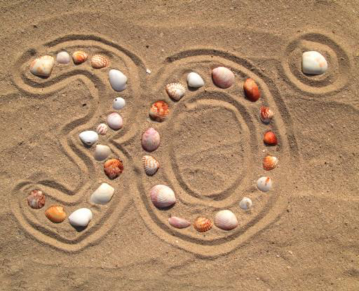 тридцать, песок, пляж, ракушки, тепло Battrick