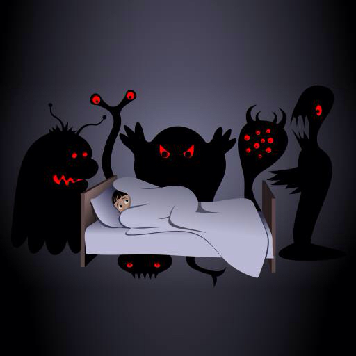 Хэллоуин, кровать, монстр, монстры, ночь, рубцовых Aidarseineshev
