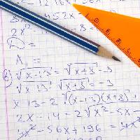 Pixwords изображение с карандаш, номера, математика, оранжевый Dleonis