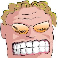 Pixwords изображение с зубы, человек, очки, волосы, светлые Robodread - Dreamstime