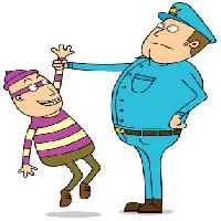 Pixwords изображение с полиции, вор, маска, синий, арест, человек, люди zenwae - Dreamstime