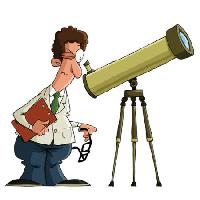 Pixwords изображение с ученый, человек, объектив, телескоп, часы Dedmazay - Dreamstime