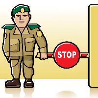 Pixwords изображение с остановки, солдат, барьер, армия Zitramon