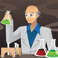 Pixwords изображение с ученый, химик, бутылки, зеленый, красный, смешать Artisticco Llc - Dreamstime