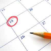 Pixwords изображение с календарь, круг, красный, карандаш Sharpshot - Dreamstime