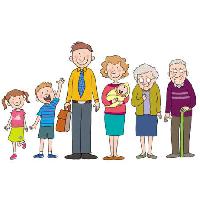 Pixwords изображение с человек, семья, ребенок, ребенок, дети, бабушки и дедушки I359702 - Dreamstime