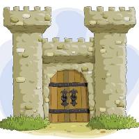 Pixwords изображение с замок, башни, двери, старые, древние Dedmazay - Dreamstime