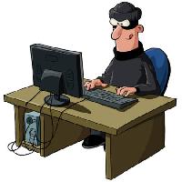 Pixwords изображение с человек, компьютер, хакер, вор, маска, взломщик Dedmazay - Dreamstime