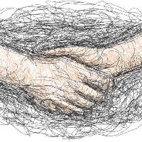 Pixwords изображение с волосы, руки, рисунок, дрожание Robodread - Dreamstime