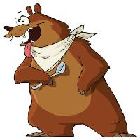 Pixwords изображение с медведь, животное, еда, есть, голодные Dedmazay - Dreamstime