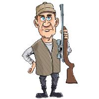 Pixwords изображение с пистолет, мужчина, охота, охотник Anton Brand - Dreamstime