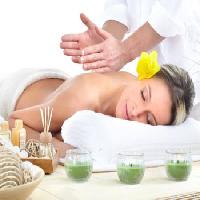 Pixwords изображение с женщина, терапия, массаж, желтый, цветок Kurhan - Dreamstime