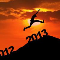 год, прыгать, небо, человек, прыжок, солнце, закат, новый год Ximagination - Dreamstime