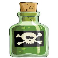 Pixwords изображение с зеленый, бутылка, череп Dedmazay - Dreamstime