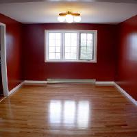 пустой, свет, окна, пол, красный, комната Melissa King - Dreamstime