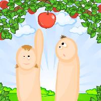 Pixwords изображение с яблоко, яблоки, Адам, Ева, дерево, природа Irina Zavodchikova (Irazavod)