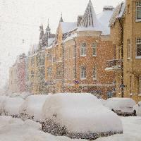 зима, снег, автомобили, строительство, снег Aija Lehtonen - Dreamstime