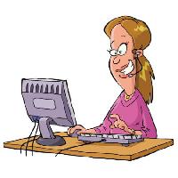 женщина, компьютер, говорить, поддержка, помощь, клавиатура Dedmazay - Dreamstime