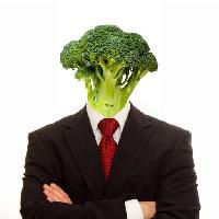 растительное, человек, человек, вверх, веганский, овощи, брокколи Brad Calkins (Bradcalkins)