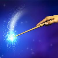 Pixwords изображение с магия, рука, палка, звезда, синий Andreus - Dreamstime