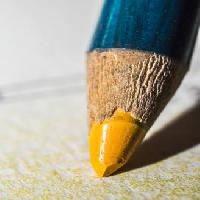 желтый, карандаш, ручка, карандаш, напишите Radub85 - Dreamstime